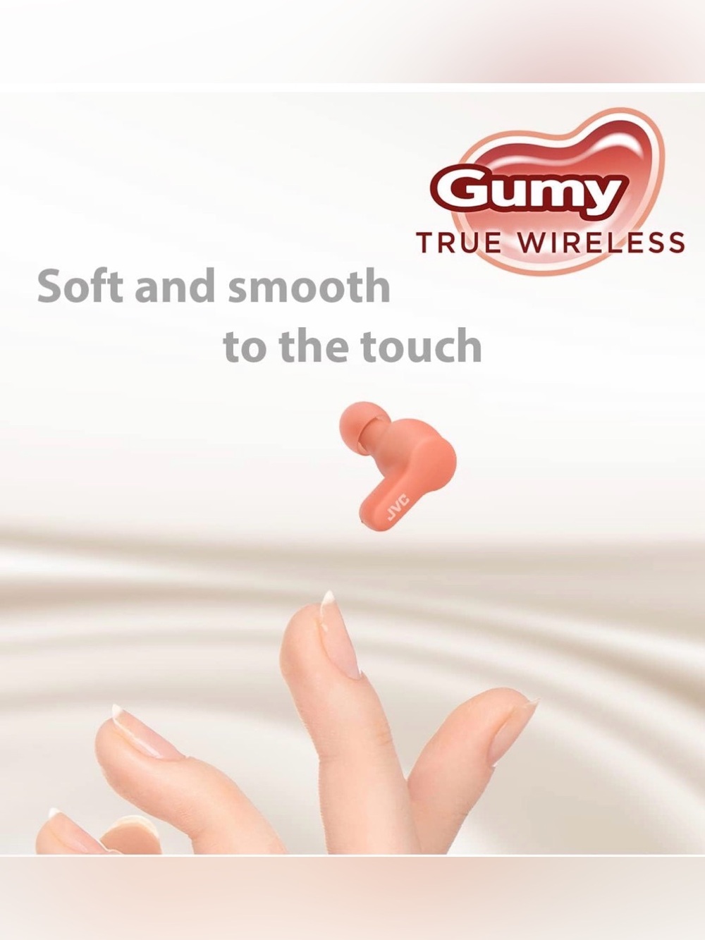 JVC Gumy True Wireless Earbuds - Coral Pink - Picture 2 of 6